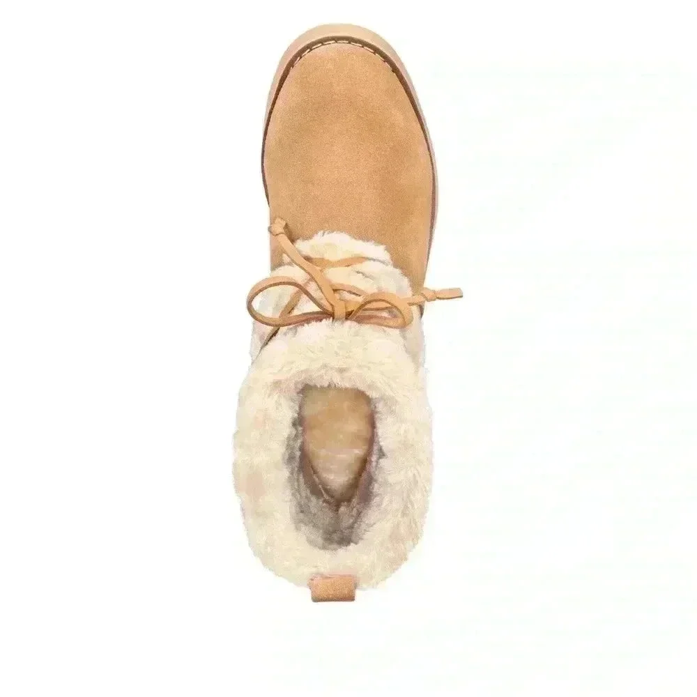Style & Co. Womens Zijune Leather Lace-up Winter Boots - Picture 3 of 4